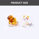 thumbnail image 2 of Figura de cristal de 2 piezas, diseño de perro hecho a mano, mini figura de animal soplado de cristal, decoración artística de Art Glass, 2 of 5