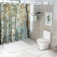 thumbnail image 7 of Autumn Forest Retreat: Waterproof Birch Tree Shower Curtain with Hooks – Durable & Eco-Friendly, Perfect for Modern Home Decor, 7 of 7
