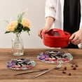 thumbnail image 7 of SKYSONIC Funny Butterfly Kitten Pot Holders Trivets, 2 Pcs Heat Resistant Trivets,Summer Flower Cotton Thread Weave Mats for Hot Pads Pans Pot Bowl Teapot for Kitchen Decor, 7 of 7