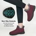thumbnail image 5 of Ecetana Snow Boots for Women Winter Slip On Ankle Boots Waterproof Outdoor Anti Slip Shoes, 5 of 6