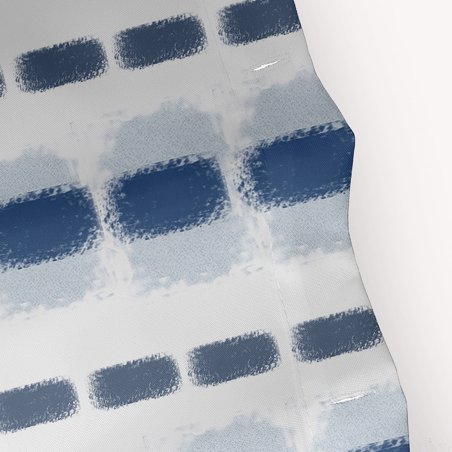 Simply Daisy 71" x 74" Watercolor Stripe Stripe Print Shower Curtain