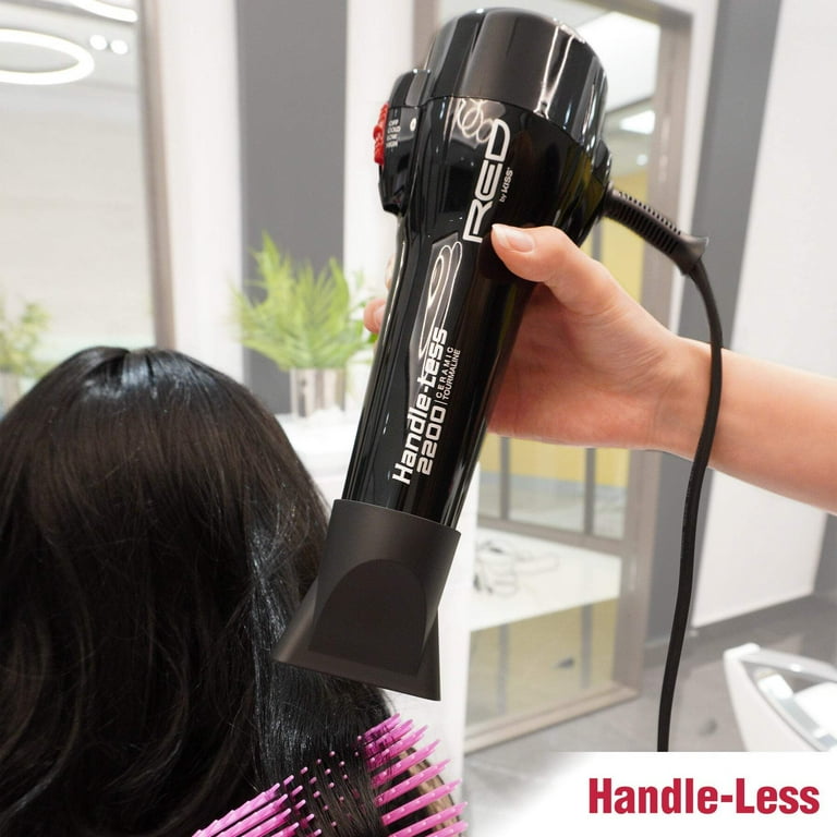Red by Kiss Handle-Less 2200W Ceramic Tourmaline Hair Dryer, Ionic