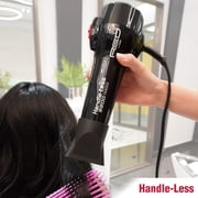 Red by Kiss Handle-Less 2200W Ceramic Tourmaline Hair Dryer, 3 Heat Settings, Pro Blow Dryer with Comb Attachment, Ionic for Frizz-Free Shine, Detangler & Straightening for 4C