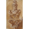 thumbnail image 2 of Augustin Pajou 10x14 Black Ornate Wood Framed Double Matted Museum Art Print Titled: Design for a Vase and Supporting Console, 2 of 5