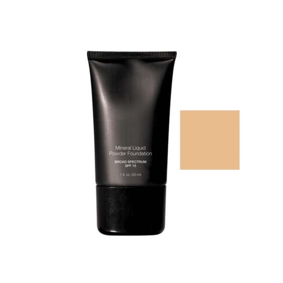 Beauty Deals Base de maquillaje en polvo líquido mineral de amplio espectro SPF 15 (almendra)