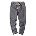thumbnail image 1 of Dagugfen Sweatpants for Men Plus Size Drawstring Elastic Waist Comfy Running Athletic Cropped Pants, 1 of 9