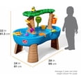 thumbnail image 2 of Tropical Rainforest Water Table, Kids Water and Sand Activity Sensory Playset, Summer Outdoor Toys, 13 Piece Water Toy Accessories, For Toddlers 1.5+ Years Old, Blue & Brown, 2 of 15