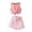 Pink, variant on Baby Girl Clothes 2 Piece Outfits Tie Knot Tank Top and Paperbag Waist Pocketed Summer Short Sets Toddler Girls Cotton Clothing Sets 7Y
