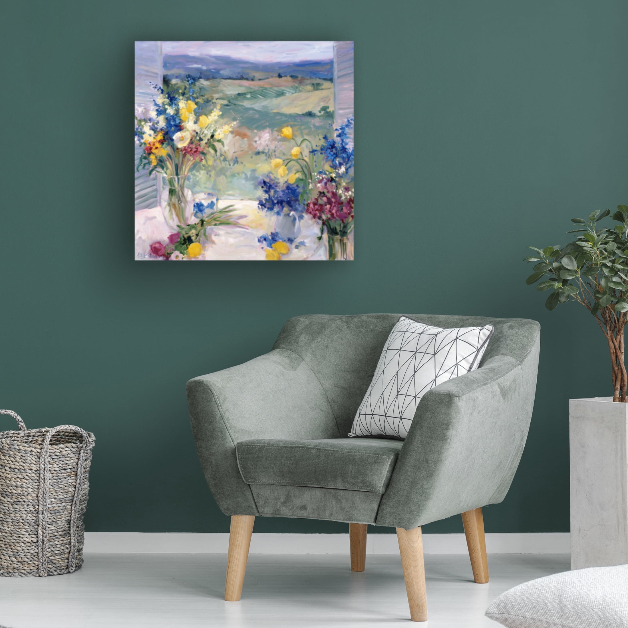 Trademark Fine Art Allayn Stevens Tuscany Floral I Canvas Wall Art
