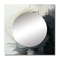 thumbnail image 2 of Designart "Contrasting euphony I" Abstract Square Mirror Wall Decor Transitional - Large Beige Square Bathroom Mirror - Square Printed Wall Mirror Art, 2 of 5