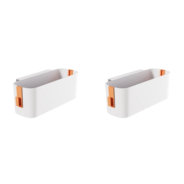 Moyic Organizador de cama colgante de 2 piezas, cesta colgante Premium de fácil instalación para dormitorio, organizador de artículos Almacenamiento y organización del hogar naranja