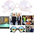 thumbnail image 2 of Glasses Rave Goggles Prism Refraction Glasses Rave Festival Accessory Women Men Sunglass, 2 of 9