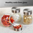 thumbnail image 4 of Frasco De Almacenamiento De Acero Inoxidable + Vidrio Juego De Frascos De 4 Piezas Frasco Sellado Transparente Frasco De Contenedor De 200 Ml Contenedor De Alimentos Conjunto De Recipiente Universal matsuzay HA020569-00, 4 of 6
