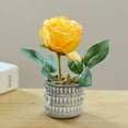 thumbnail image 1 of MesaSe Plastic Potted Plant Ornamental Non-fading Simple Mini Rose Artificial Potted Plant, 1 of 4