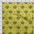 thumbnail image 4 of oneOone Velvet Lime Green Fabric Tea Kettle Quilting Supplies Print Sewing Fabric By The Yard 58 Inch Wide, 4 of 7