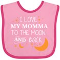 thumbnail image 3 of Inktastic I Love My Momma to the Moon and Back Boys or Girls Baby Bib, 3 of 4
