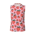thumbnail image 6 of Picia Cartoon Strawberry mens Cotton Tank Undershirts , Moisture-wicking Ribbed Tanks, Lightweight Cotton Tank Undershirts-Large, 6 of 8