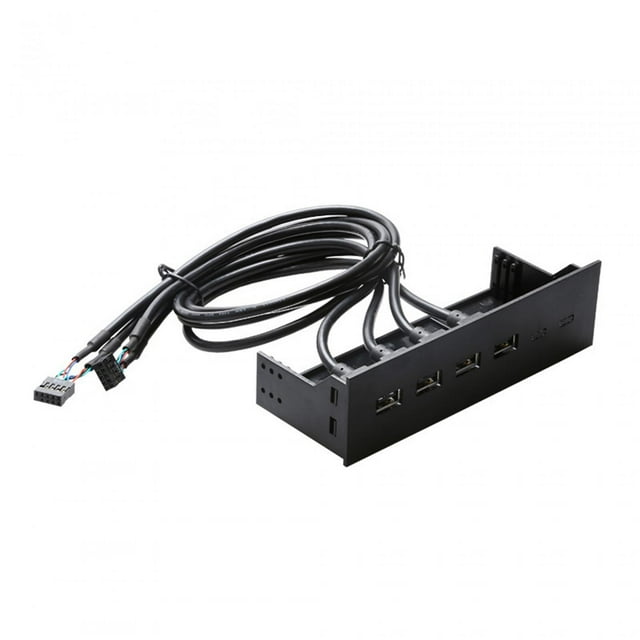 tamizeot 5.25 inch USB Front Panel Hub for PC Computer Case Optical Drive Front Panel 4 Ports USB 2.0 4 Ports USB 2.0 163x105x53mm