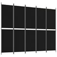 thumbnail image 2 of vidaXL 5-Panel Room Divider Anthracite 98.4"x70.9" Fabric, 2 of 89