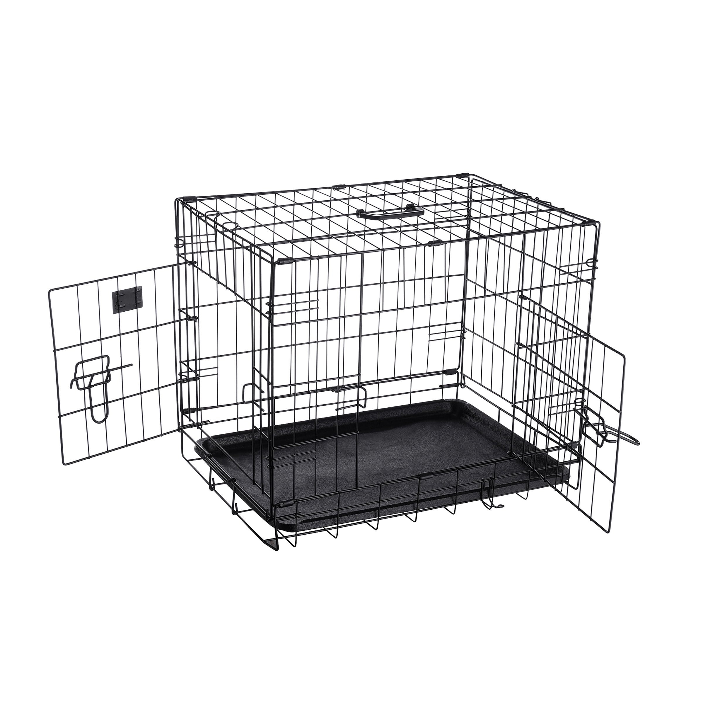 Petmaker Double Door Dog Crate, 24"L