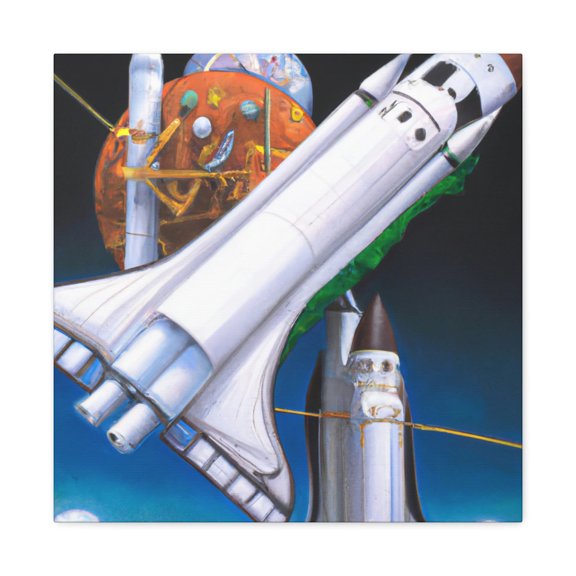 Space Shuttles Launch - Canvas