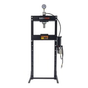 20 Ton Shop Press, Pneumatic or Hand Pump, Black Widow