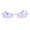 Silver Purple, variant on Extra Small Mens Rectangular Metal Rim Classic Color Lens Sunglasses Silver Red