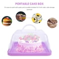 thumbnail image 3 of MasteelfCA Porte-Gâteau Portable avec Poignée Contenant à Gâteau en Plastique avec Couvercle, 3 of 8