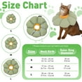 thumbnail image 2 of Duuclume Waterproof Cat Recovery Collar Cute Elizabethan Cone for Anti-Bite Lick Wound Healing (M,Blue), 2 of 6