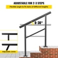 thumbnail image 3 of Pasamanos VEVOR 3 escalones ajustable Negro LZHG-3FT, 3 of 9