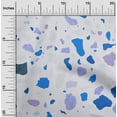 thumbnail image 2 of oneOone Cotton Cambric Medium Blue Fabric Marble Chips Dress Material Fabric Print Fabric By The Yard 42 Inch Wide, 2 of 4