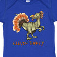 thumbnail image 4 of Inktastic Clever Turkey Thanksgiving Dinosaur Boys or Girls Baby Bodysuit, 4 of 5