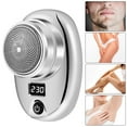thumbnail image 1 of CNKOO  Mini Shaver with Power Display Rechargeable 400mAh Electric Mini Razor IP65 Waterproof Rotary Shaver Portable Mini Travel Shaver Wet and Dry Use Pocket Shaver with Cleaning Brush, 1 of 9