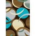 thumbnail image 2 of PREMIUM 3D Effect Hand Carved Thick Modern Contemporary Abstract Area Rug Design 1062 Mocha 4' X 5'3'', 2 of 10