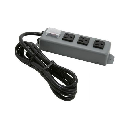 UPC: 0037332103321 | Tripp Lite 3SP Waber by Tripp Lite 3-Outlet Industrial Power Strip 6-Foot Cord