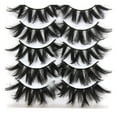 thumbnail image 2 of Xihbxyly Pestañas Postizas 3D, Gruesas y Rizadas, Suaves y de Aspecto Natural, Fáciles de Aplicar, Ideales para Selfies En Bodas y Fiestas, Realzan La Mirada, Paquete de 5 Pares., 2 of 7