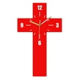 thumbnail image 2 of Modern Wall Clock Decor Accessory Acrylic Wall Clock Decorative Clocks for Walls Red, 2 of 9