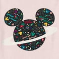 thumbnail image 2 of Toddler's Mickey & Friends Saturn Silhouette Logo  Graphic Tee Light Pink 3T, 2 of 3
