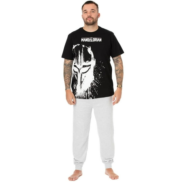 Star Wars: The Mandalorian Mens Splattered Pyjama Set