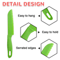 thumbnail image 3 of QttvbTna 5 Pcs Plastic Kid Kitchen Knife Set, Reusable Cooking with Crinkle Cutter, Children's Cooking Knives, Kids Baking Knife for Baking, Fruit, Cake, Bread, or Salad Knife, 3 of 7