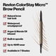 thumbnail image 3 of Lápiz de cejas Revlon ColorStay Micro w/ Spoolie 454 Med Brown, 3 of 9
