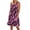 Purple, variant on Women's Summer Dresses 2026 Beach Casual Sleeveless Floral Print Tank Loose Sundress with Pocket