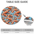 thumbnail image 6 of Football Sticker Pattern Round Fitted Tablecloth with Elastic Edge,Dining Table Cover Waterproof,Outdoor Round Tablecloth for Camping,Dining,Indoor and Outdoor, 6 of 7