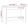 thumbnail image 4 of vidaXL 3 Piece Dining Set Grey Sonoma Engineered Wood, 4 of 5