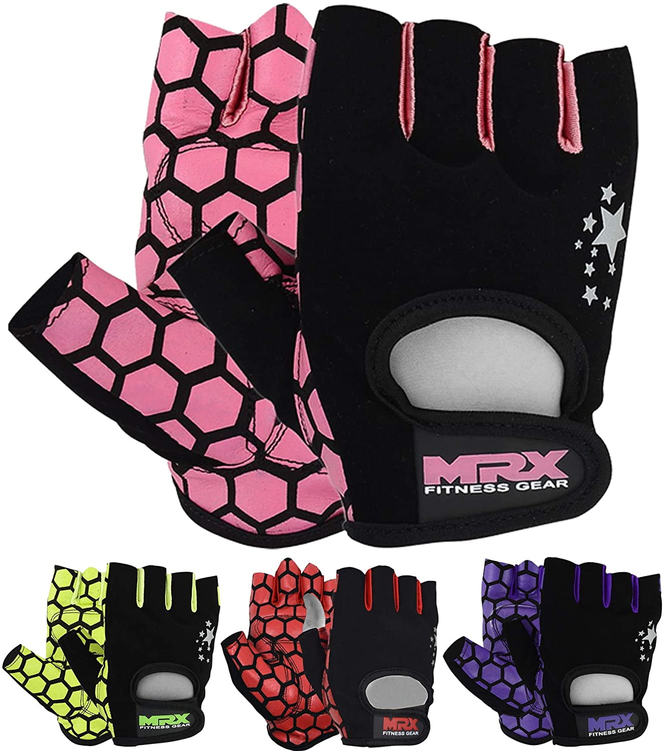 GYM FITNESS GLOVES WOMEN WEIGHT LIFTING BODYBUILDING TRAINING WORKOUT 