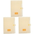thumbnail image 4 of 3 Pieces File Holder Storage Rack Cube Boxes Cell Phone Organizer Clear Yellow, 4 of 8