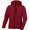 Maroon, variant on Mens' Warm Water Repellent Softshell Snowboard Jacket- Removable Hood