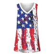 thumbnail image 4 of Moxiu Fourth of July Tank Tops for Women Patriotic American Flag Independence Day Sleeveless Top 4th July Curvy Tunic Blouses Red,XXL, 4 of 7