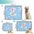 thumbnail image 3 of Qxltty Pattern Featuring Cute Baby Seahorses Cat litter Pads Pet Set of 3 Diaper Mats Center Anti-leakage Layer Absorbent Soft and Comfortable, 3 of 7
