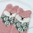 thumbnail image 5 of AMITOFO Womens Fuzzy Socks Winter Warm Soft Fluffy Slipper Socks Cute Animal Crew Sock Sleeping Bed Cozy Socks,5 Pairs, 5 of 9